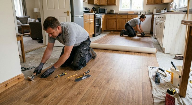 Linoleum Flooring Replacement in Murrieta, CA
