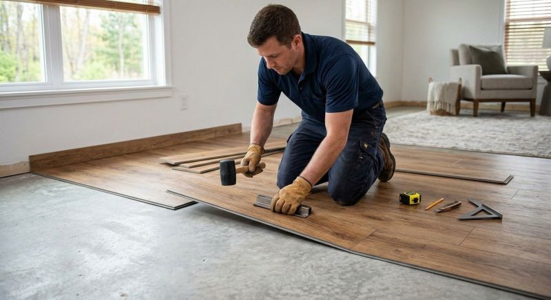 Luxury Vinyl Tile Installation in Winchester, CA